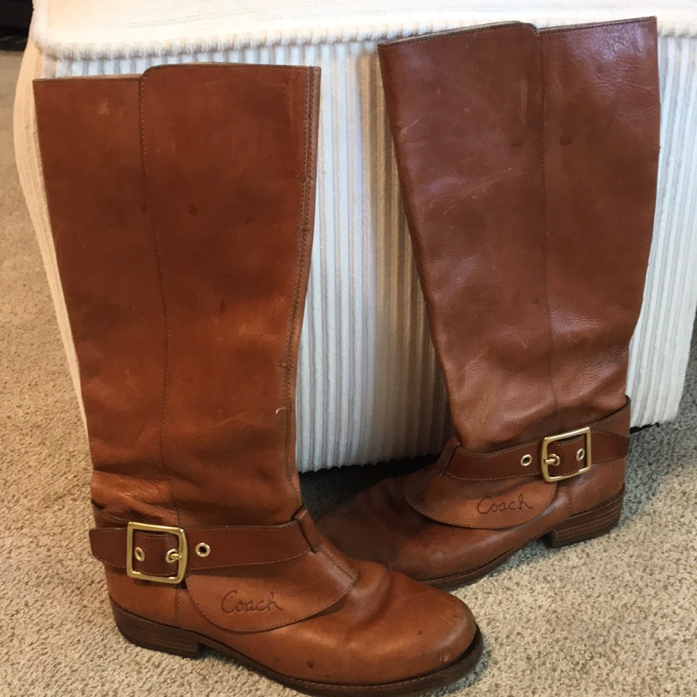Coach Leather Boots - Picture 3 of 4